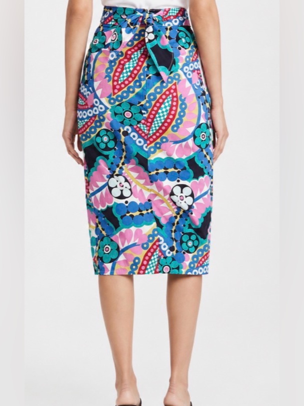 J. Crew Ratti Print Tie Waist Tulip Wrap Skirt Size 4 Colorful spring summer - Picture 2 of 9